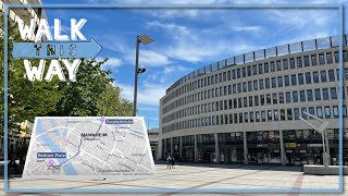 Ludwigshafen to Mannheim 2021 - City Walking Tour 4k