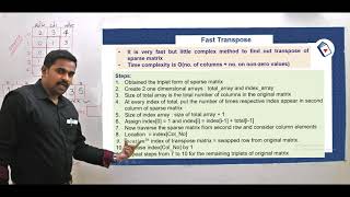 Sparse Matrix Fast Transpose | Data Structures