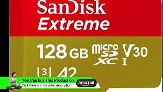 SanDisk 128GB Extreme microSDXC UHS-I Memory Card with Adapter - C10, U3, V30, 4K, A2, Micro SD