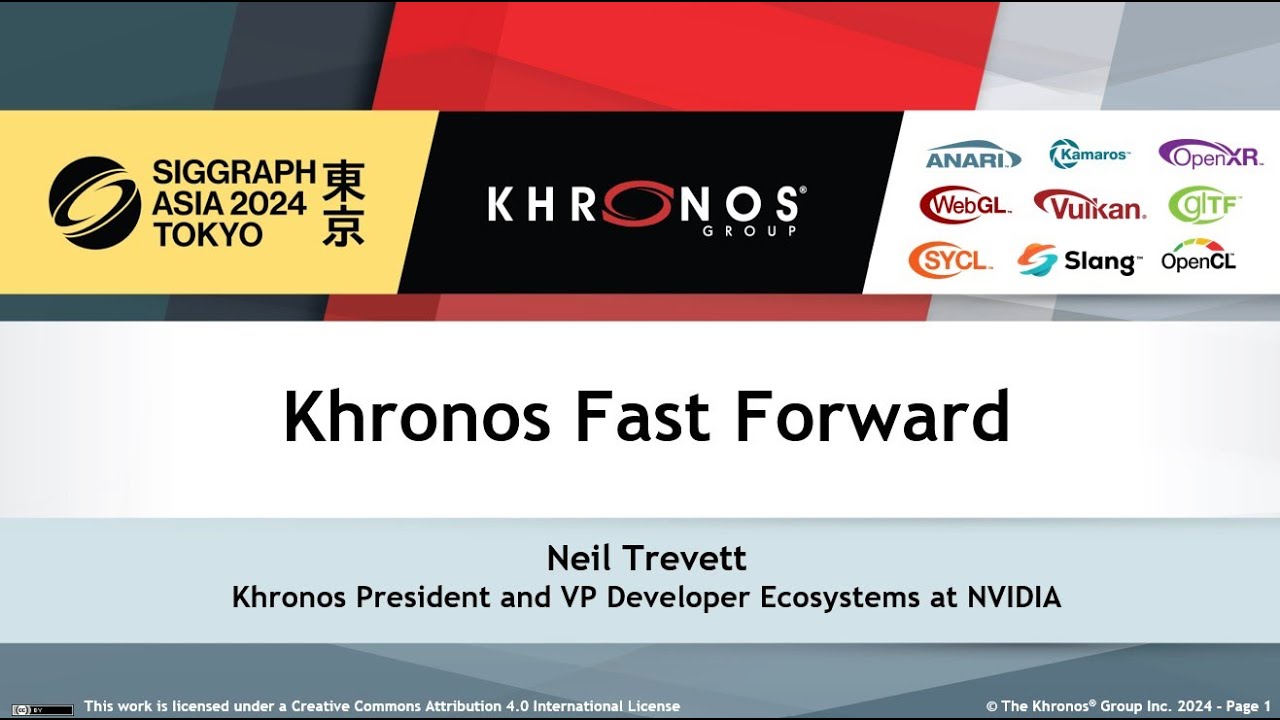 Khronos Fast Forward At Siggraph Asia 2024 Youtube