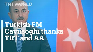 Turkey’s FM Cavusoglu thanks Turkish media employees working under the threat of Israeli attack