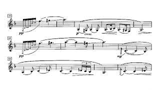 [Alan Hovhaness] Lament for Clarinet Solo Op.25 (Score-Video)