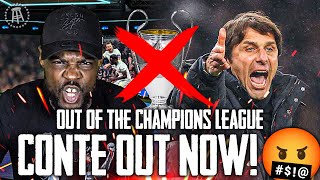 OUT OF THE CHAMPIONS LEAGUE 🤬 GET CONTE OUT NOW! Tottenham 0-0 AC Milan (0-1) EXPRESSIONS REACTS