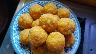 चलिए आज हम बनाते हैं बुंदी के लड्डू krishnas kitchen