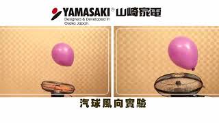 YAMASAKI外旋360度立體3D循環扇 實驗篇