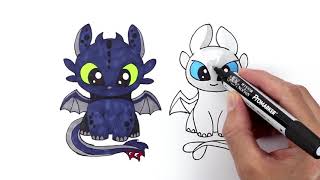 Toothless And Light Fury Drawing And Coloring Dissiz Ve Isigin