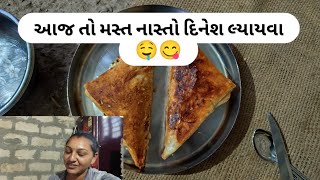 #khetivadi આજ તા મસ્ત ટેસ્ટી નાસ્તો આયવો મારી માટે...😋🤤