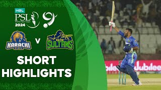 Short Highlights | Karachi Kings vs Multan Sultans | Match 19 | HBL PSL 9 | M1Z1U