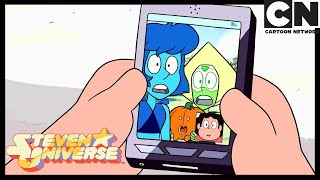 Steven Universe | Video calling the Crystal Gems | Raising The Barn | Cartoon Network