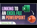 Linking an Excel File in Microsoft PowerPoint