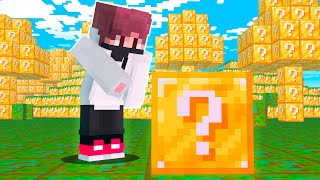 MINECRAFT pero TODO el MUNDO son LUCKY BLOCKS