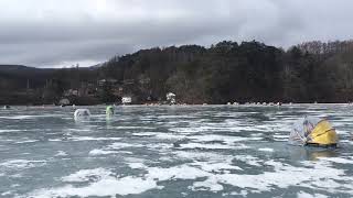 17/12/31長野県松原湖氷上ワカサギ釣り