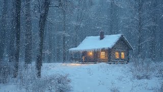 Heavy Snowfall and Constant Howling Wind | The Strong Snowstorm and Blizzard Sound for Sleeping