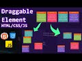 Draggable Element  in HTML | Drag and Drop in HTML | HTML/CSS/JS