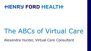 The ABCs of Virtual Care