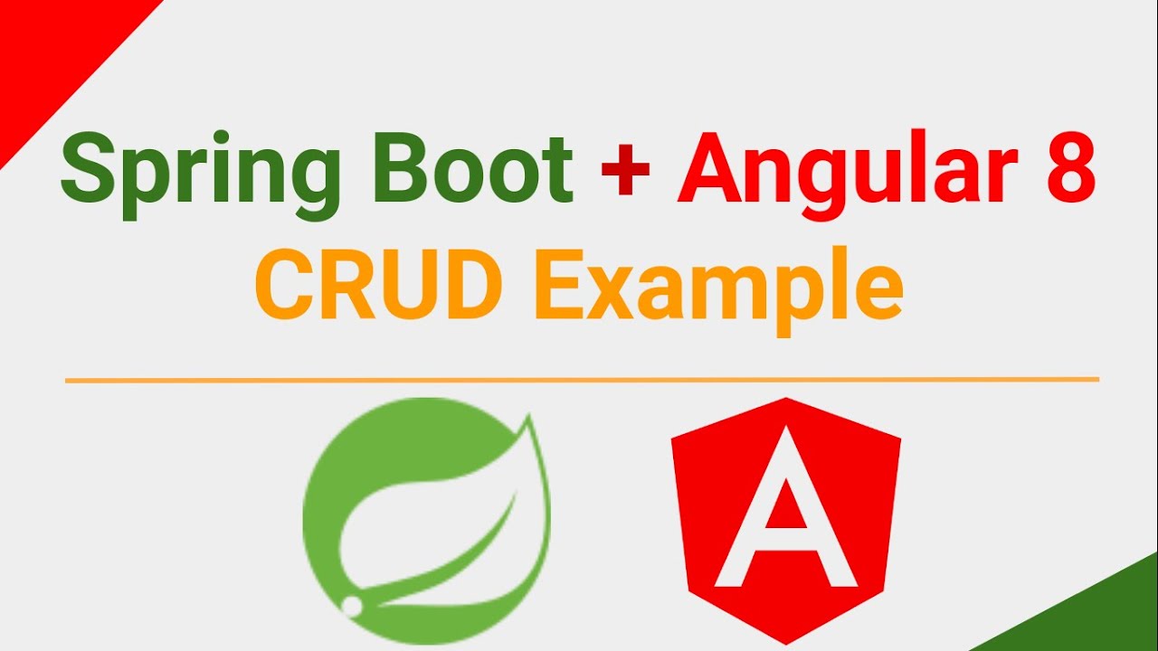 Spring Boot And Angular CRUD Example | Angular CRUD Tutorial - YouTube