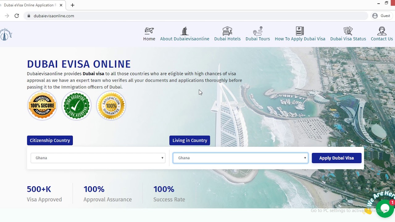 How To Apply Dubai Visa Online At Dubaievisaonline.com | Minimum ...