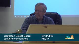 Castleton Select Board - March 13, 2023