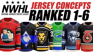 NWHL Jersey Concepts Ranked 1-6