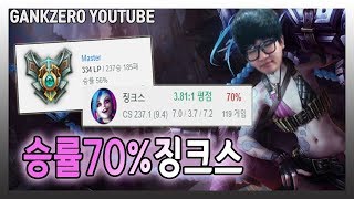 [갱승제로] 게임 하이라이트／마스터에서 괜히 승률 70% 나오는 갱크스가 아닙니다. 클라스에 한번 지리고 갈게요~