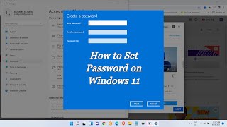How to set password on windows 11