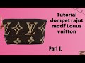 Crochet // how to make a lv patterned knitted wallet part 1 #dompetrajut #dompetrajutlouisvuitton