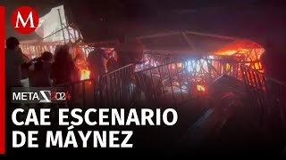 Tragedia en Nuevo León: Momento exacto del colapso de templete de MC