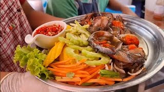 เมนูเด็ดยำปูไข่ดอง ร้านส้มตำยำเจ๊เล็ก3ครก หน้ากองบิน5 ประจวบ Pickled Egg Crab Salad JeaLek Prachuap