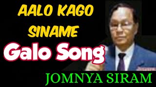 Alo kago siname//Galo old song by Jomnya siram //Arunachal legendary singer