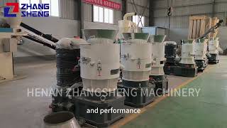 Flat die wood pellet machine