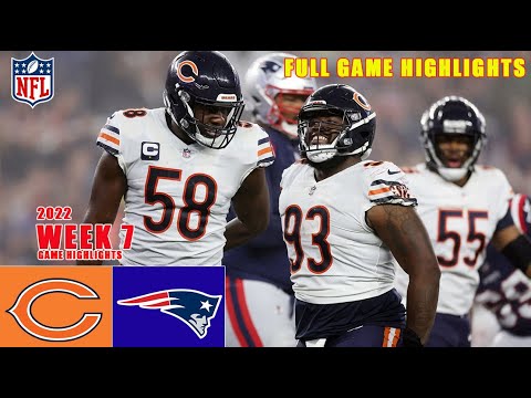 Chicago Bears Vs New England Patriots Full Highlights | 2022 NFL Week 7