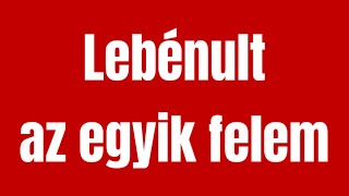 LEBÉNULT AZ EGYIK FELEM