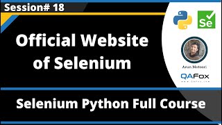 Official Website of Selenium - Selenium.Dev (Selenium Python - Session 18)