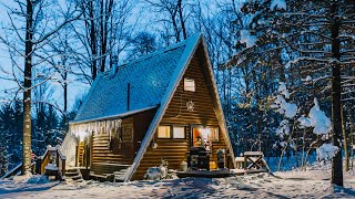 Two Nights In A Winter Wonderland A-Frame Cabin On The River