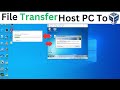 Host Computer and Virtual Machine ke bich fire transfer kaise kare 2024