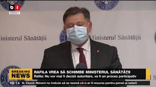 RAFILA VREA SĂ SCHIMBE MINISTERUL SĂNĂTĂȚII_Stiri B1_26 nov 2021