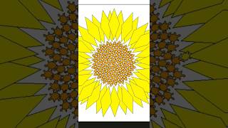Draw Sunflower 🌻 Using Python Turtle |#shorts #shortvideo #short #python #pythonturtle