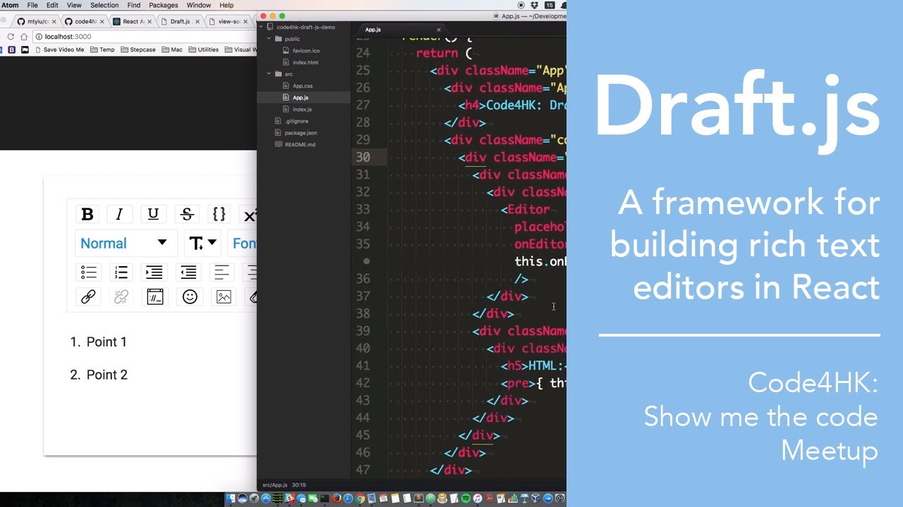 Draft.js: A Framework For Building Rich Text Editors In React | Code4HK ...