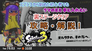 【スプラトゥーン３隠しステージ】スプラ３から始めた初心者でもクマのミミをget出来るように攻略解説します！