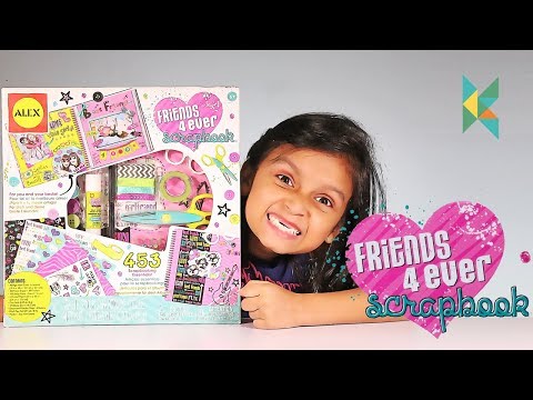 Alex Toys Craft Friends 4 Ever Scrapbook Kit, Multi Color Alex Toys Craft Friends 4 Ever Scrapbook Kit, Multi Color