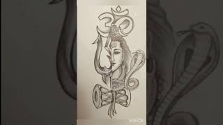 Amazing Lord Shiva with Trishul | Tattoo | #art #tattoo #shorts #viralshorts #ytsorts