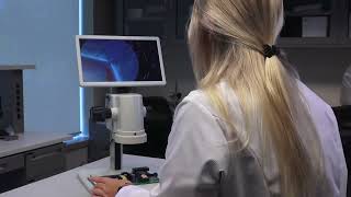 Aven Micro Vue Digital Microscope with Built In HD Monitor 17x to 110x Magnification