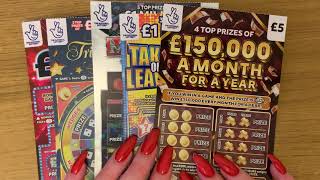 £25 Of £5 Scratch Cards, Big Jackpots But Will I Make A Profit? UK National Lottery Tickets June 21