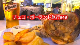 チェコ・ポーランド旅行#49 ワルシャワ で最後の晩酌を