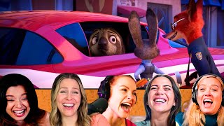 Top Reactions to "SLOTH SCENE CAR CHASE" | Zootopia (2016) Movie Reaction