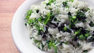 Arroz com brócolis