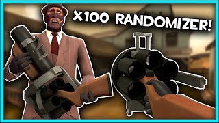 [TF2] x100 RANDOMIZER is STRANGE! - TF2 Random Moments!