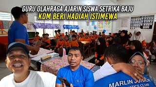 GURU OLAHRAGA ASAL CIANJUR AJARIN SISWA SETRIKA BAJU | KDM BERI HADIAH ISTIMEWA