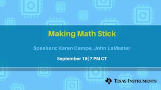 Webinar: Making Math Stick