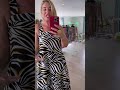 Zebra Print Strappy Dress by Green Apple Fashion